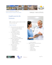 Target Industry: Healthcare & Life Sciences sheet